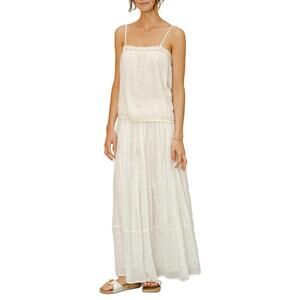 NEW M.A.B.E. women's dacy maxi skirt in ecru